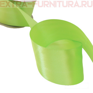 Лента атласная 50 мм цв.128 салатовый рул.27,42м