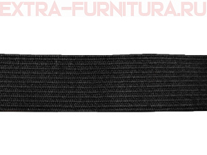 Резинка вязаная, 30мм (+/-2мм), цв.черный (уп.-50м*11 уп) Б