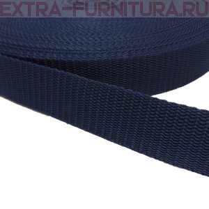 Стропа шир.30мм, цв.синий темный 330, уп.50м, пл. 15 гр/м А
