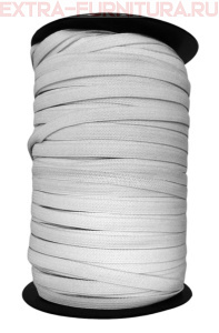 Резинка вязаная,  6мм (+/-1мм), цв.белый на катушке (уп.-200м*40 уп) Б