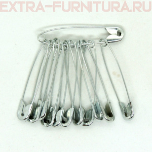 Булавки английские №2 38мм цв.никель (уп.864шт)