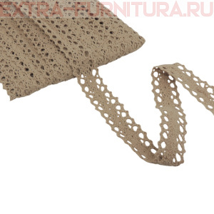 Тесьма вязаная арт.TBY-6307-1 шир.20мм, цв.30 капучино, уп.10м