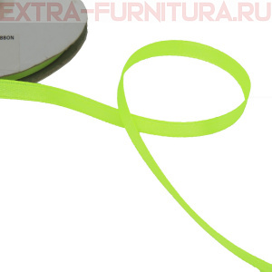 Лента атласная  6 мм  цв.098 салатовый рул. 27,42м