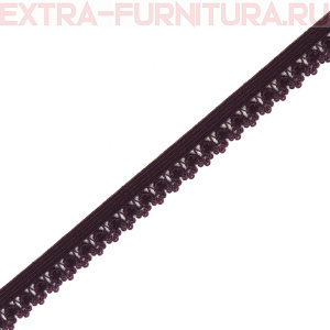 Резинка ажурная 12мм, арт.TBY-S254 цв.сливовое вино (уп.100м)
