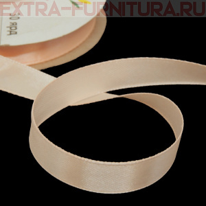 Лента атласная 12 мм цв. 029 крем рул. 27,42м