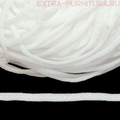 Шнур  ПП 4мм, цв. белый, уп.100м, пл.2,7 гр/м, арт.В501