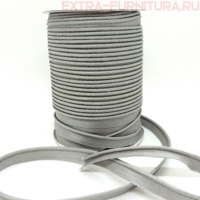 Кант атласный 12 мм, 72 ярда, цв. 071 серый ЕВРО