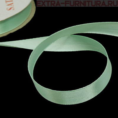 Лента атласная 12 мм цв. 095 бледно-зеленый рул. 27,42м