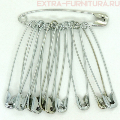 Булавки английские №4  55мм цв. никель (уп.432шт)