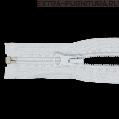 Молния Спираль разъемная дл. 60см, Т5, цв. белый LOGO