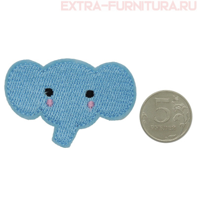 Термоаппликация Голова слоника