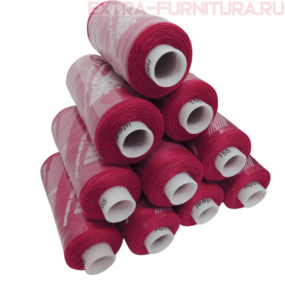 Нитки IDEAL бытовые 40/2 366м, цв.155 малиновый (уп.10шт)